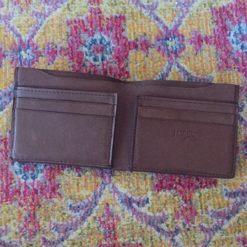 J crew leather wallet